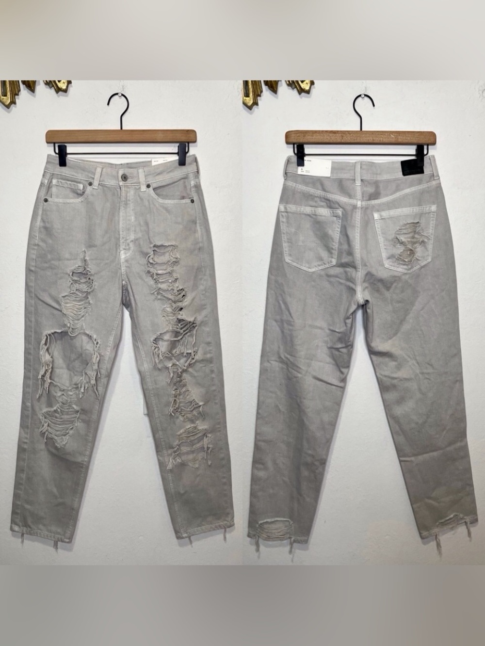 American Eagle Distressed Mom Jeans